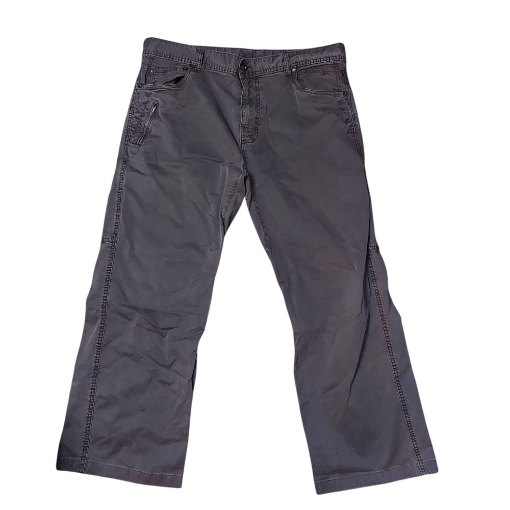 PrAna Men's Straight Leg Brown w/ Extra Zip Pocket Pants